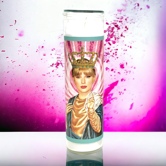 TAYLOR SWIFT CELEBRITY SAINT CANDLE