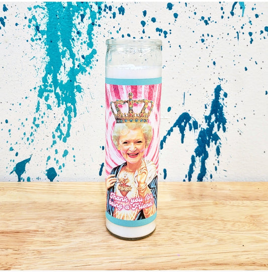 BETTY WHITE CELEBRITY SAINT CANDLE