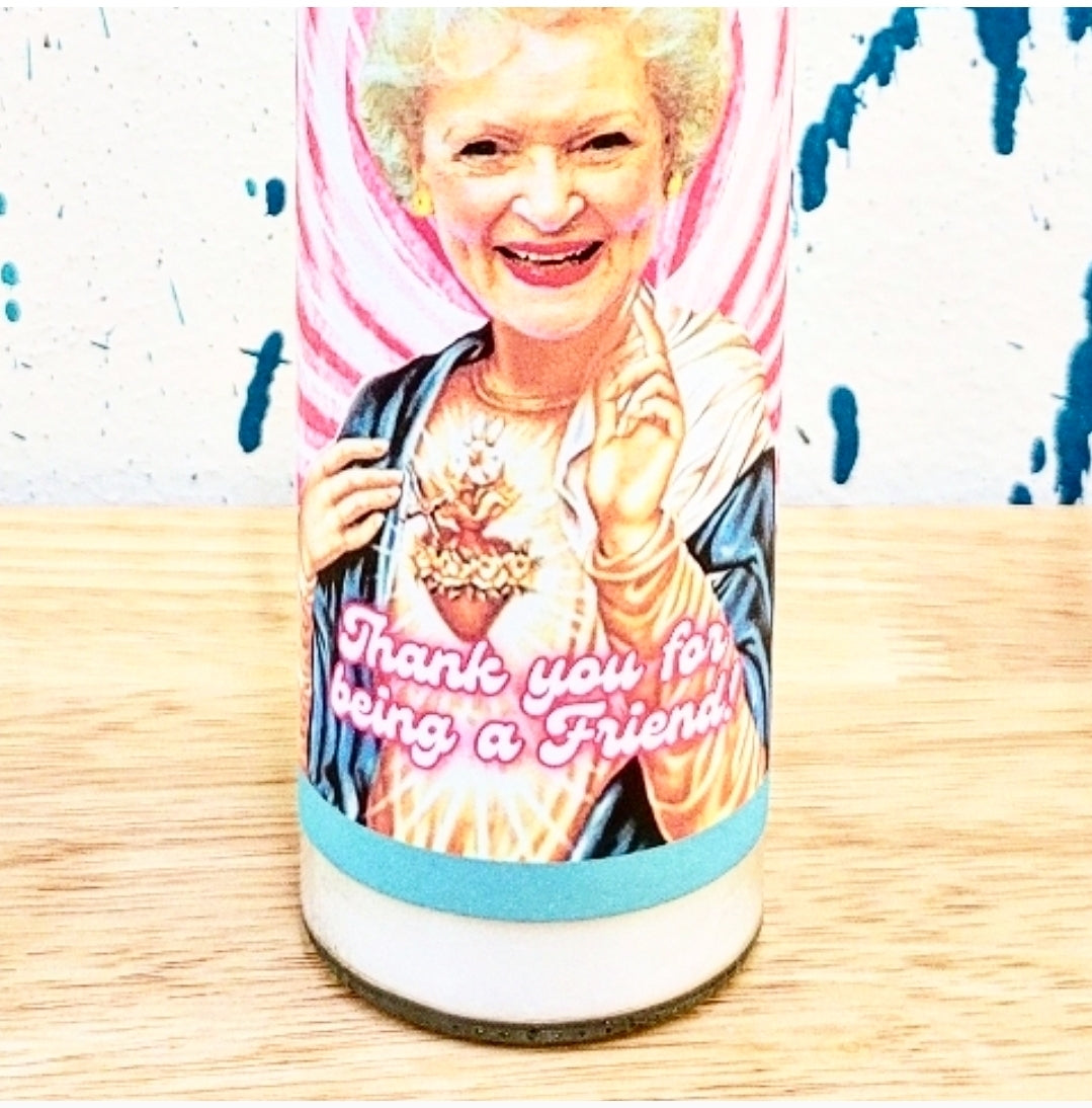 BETTY WHITE CELEBRITY SAINT CANDLE