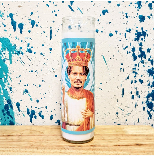 JOHNNY DEPP CELEBRITY SAINT CANDLE