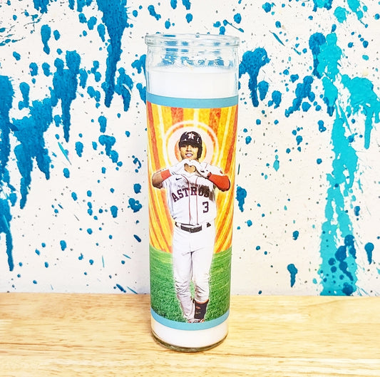 JERMEY PENA HEART HANDS ASTROS CELEBRITY CANDLE