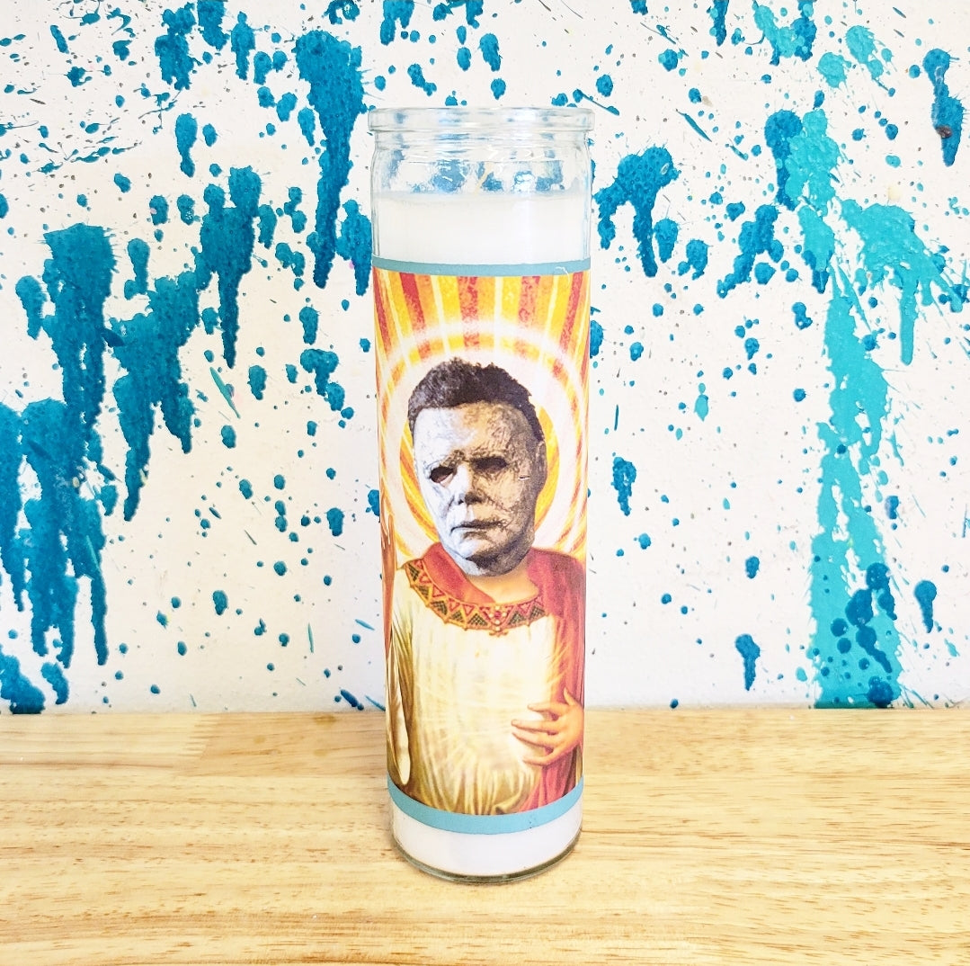 MICHAEL MYERS HALLOWEEN CELEBRITY SAINT CANDLE