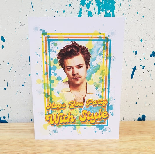 Harry Styles Greeting Card
