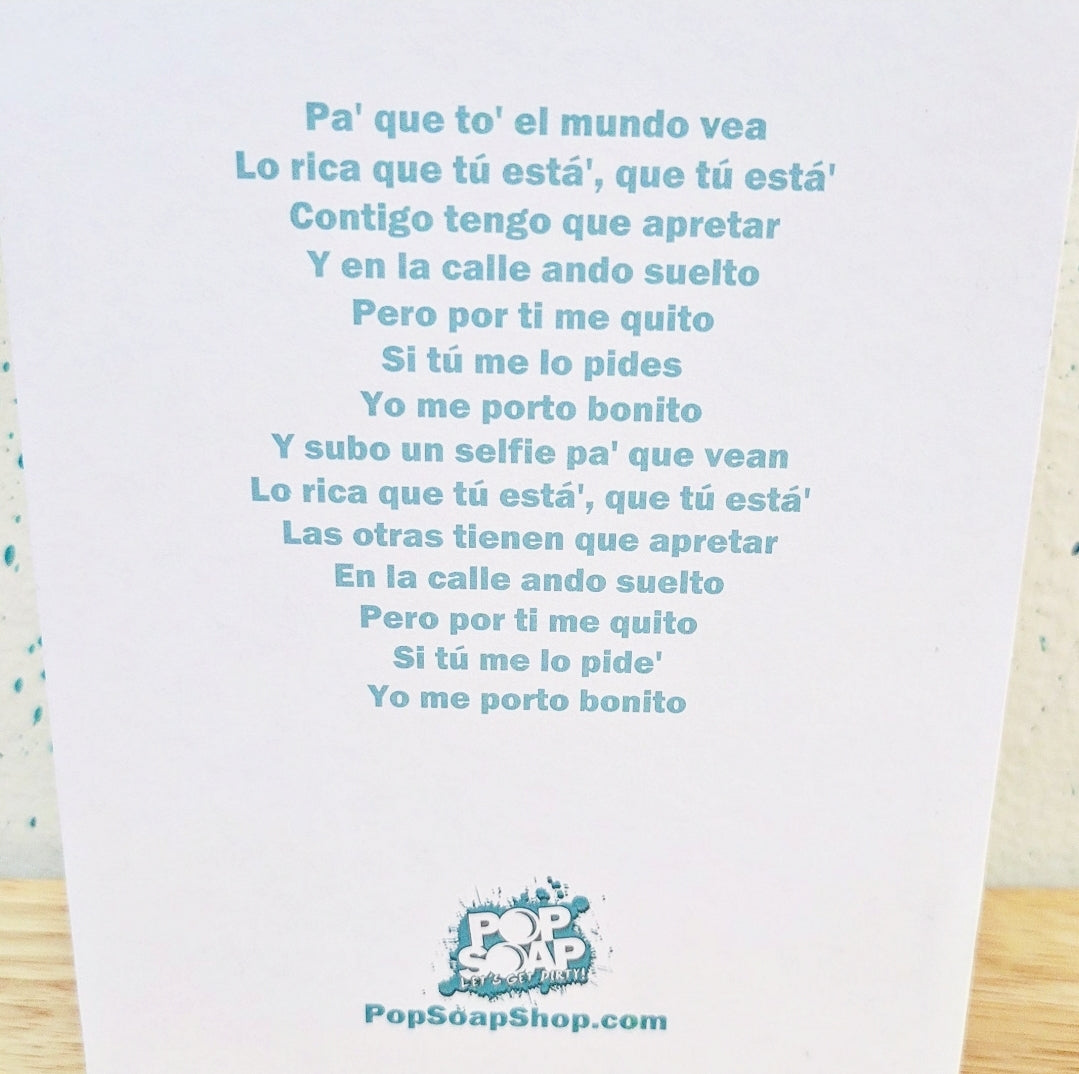 Bad Bunny Greeting Card