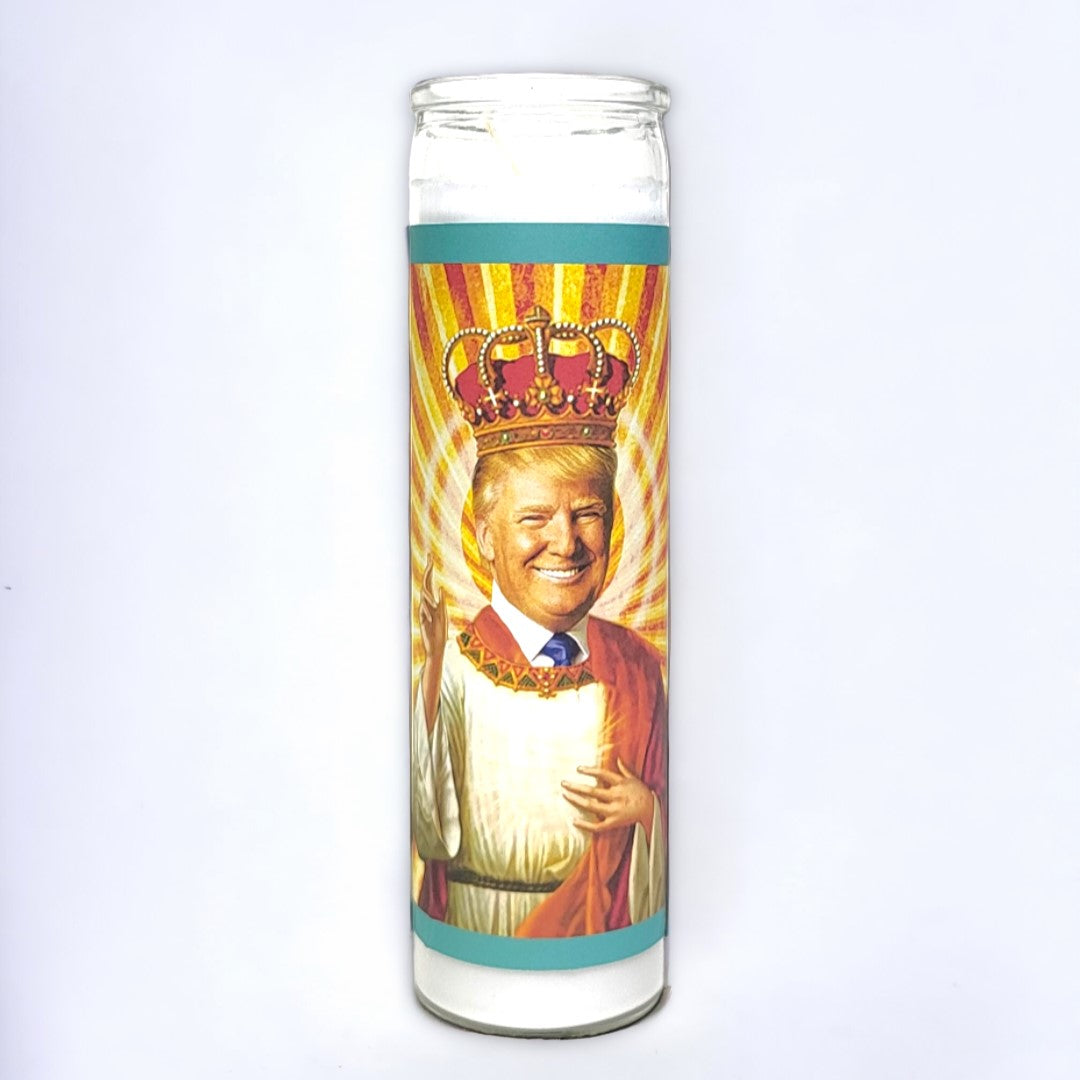 DONALD TRUMP CELEBRITY SAINT CANDLE