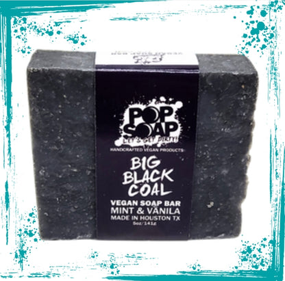 BIG BLACK COAL SOAP BAR