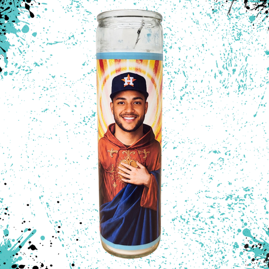 Jeremy Pena Astros Celebrity Saint Candle