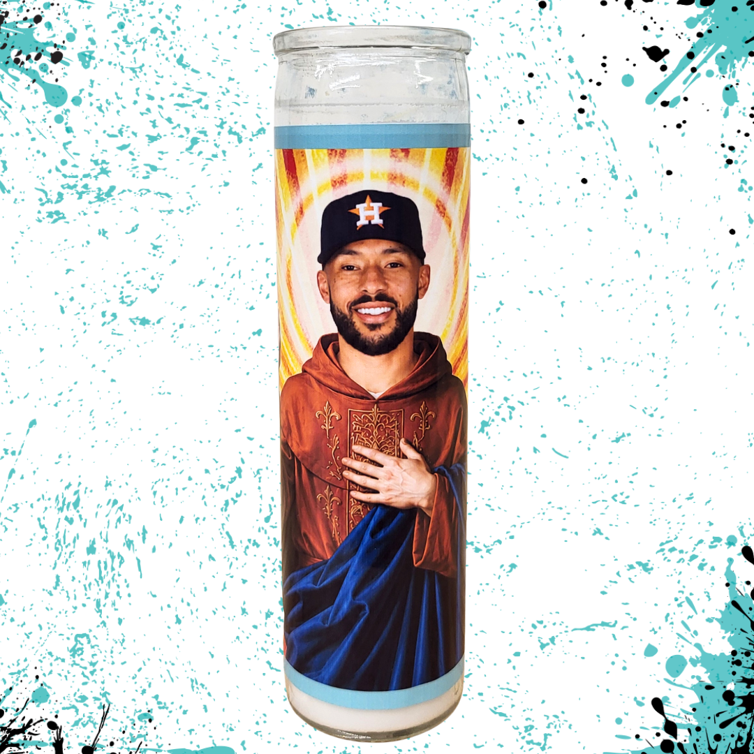 Carlos Correa Astros Celebrity Saint Candle