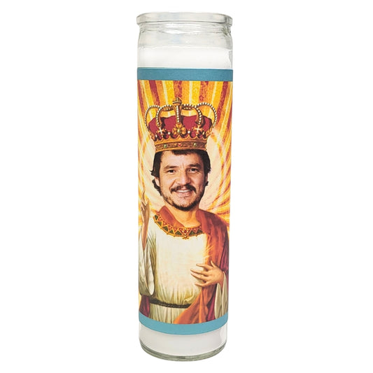 PEDRO PASCAL CELEBRITY SAINT CANDLE