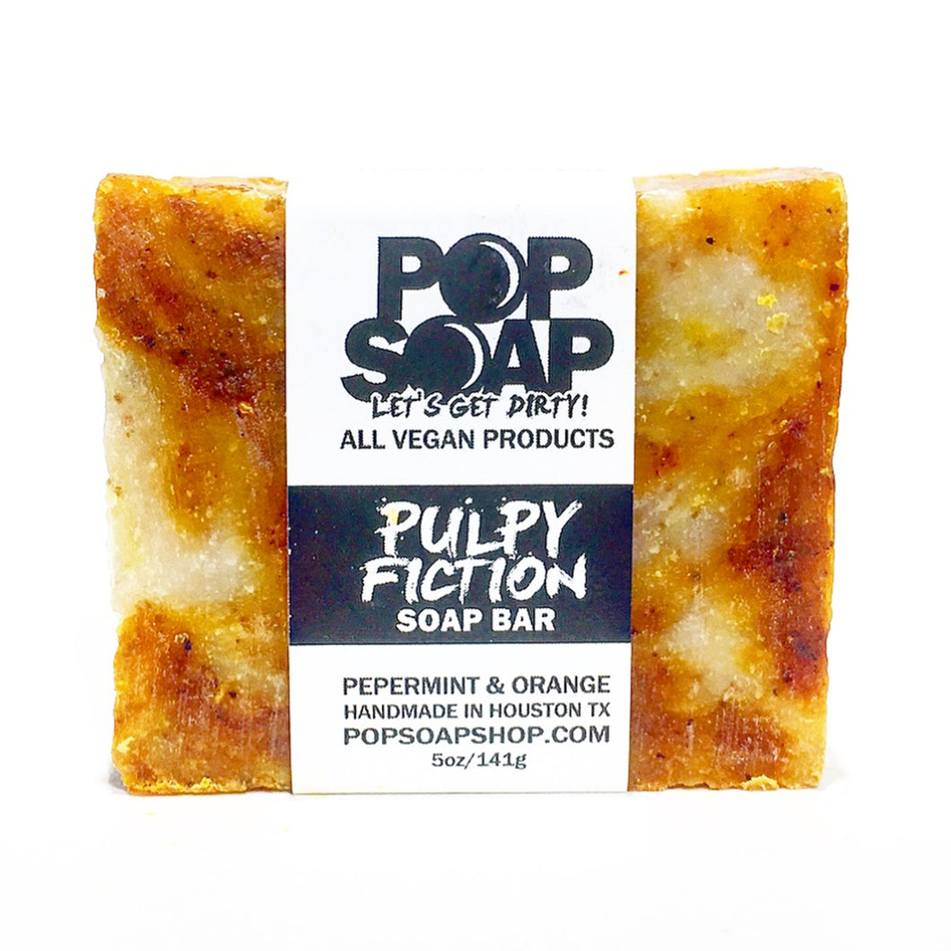 Pulpy Fiction Peppermint and Orange Vegan Soap Bar