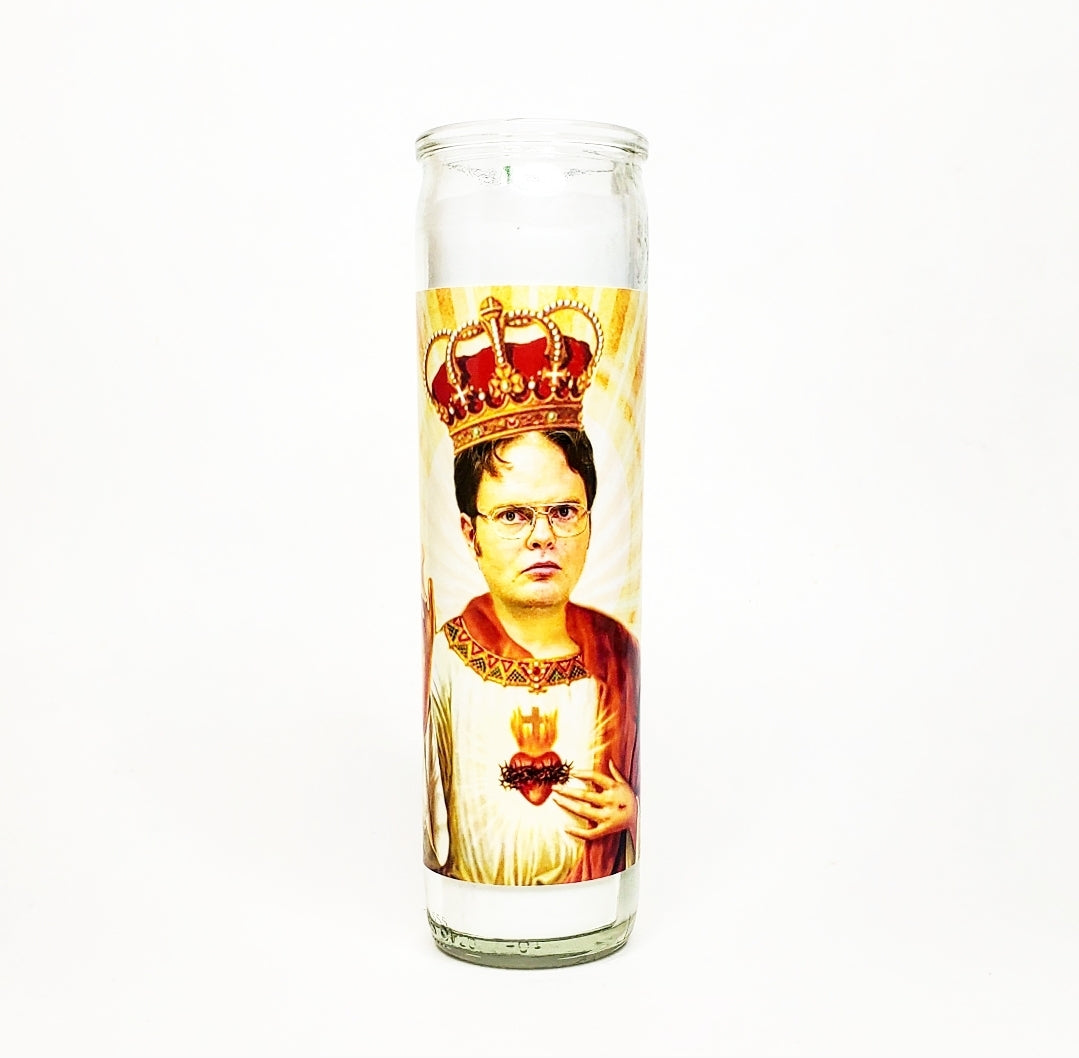 DWIGHT SHRUTE CELEBRITY CANDLE