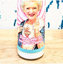 Load image into Gallery viewer, BETTY WHITE CELEBRITY SAINT CANDLE